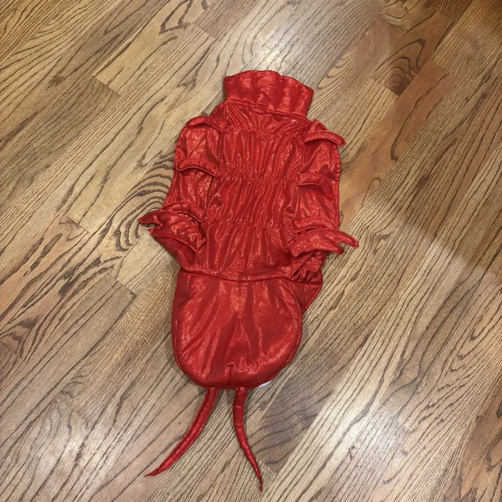 Dog Lobster Costume Red Halloween Pet Costume Size Large Funny Crab